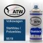 Preview: Volkswagen, Stahlblau / Polizeiblau, 9519: 400ml Sprühdose, von ATW Autoteile West.
